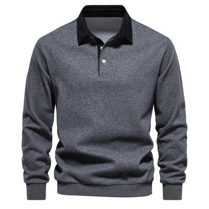 Pierre™ - Premium Baumwollpullover mit Kragen