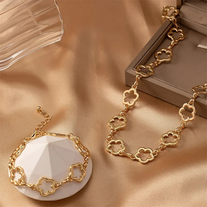 Agnes | Bloemen Sieraden Set Voor Vrouwen