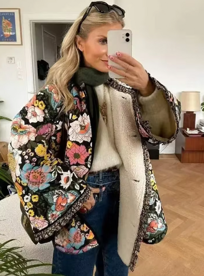 Marcie - Blume Winterjacke für Frauen
