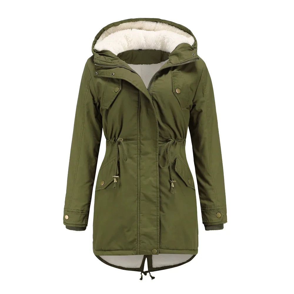 Lena | Frauen Winter Parka mit kuscheligem Fleece-Futter - Ultimative Wärme und Stil