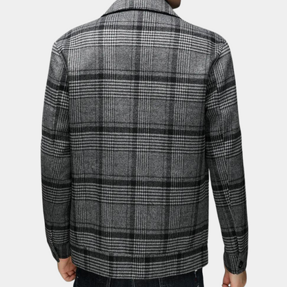 JOSHUA - Luxuriöse karierte Jacke mit Stil und Komfort