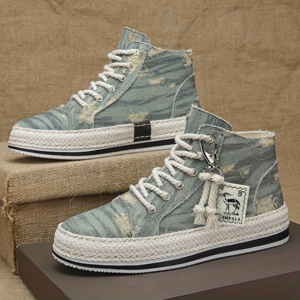 Hochgeschnittene Denim-Skate-Schuhe - Tylan