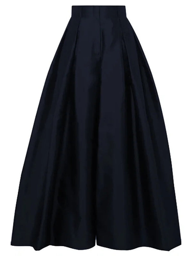 Marina - Modische Damenhose mit weitem Bein und hohem Bund