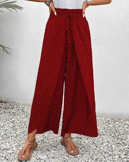 Stephanie - Stilvolle Damenhose mit modernem geometrischen Design