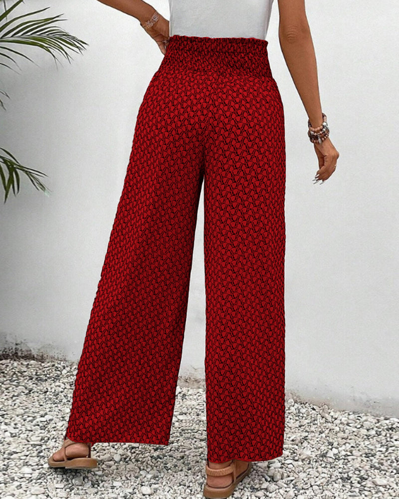 Stephanie - Stilvolle Damenhose mit modernem geometrischen Design