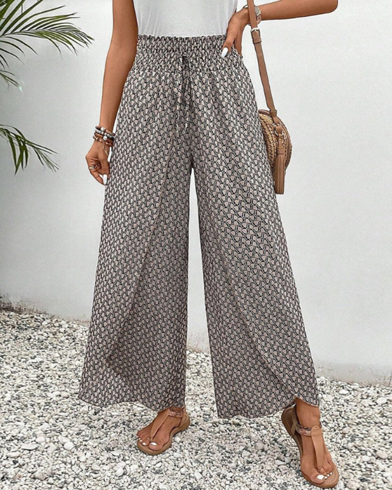 Stephanie - Stilvolle Damenhose mit modernem geometrischen Design