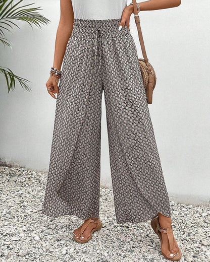 Stephanie - Stilvolle Damenhose mit modernem geometrischen Design