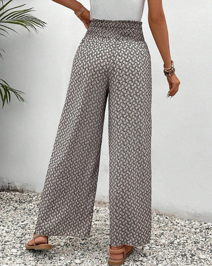 Stephanie - Stilvolle Damenhose mit modernem geometrischen Design