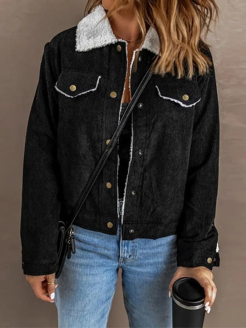 Valerie - Stylische Cordjacke mit Fleecefütterung für die kalte Jahreszeit