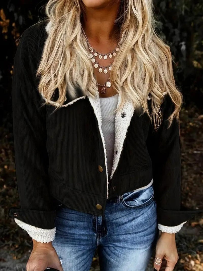 Valerie - Stylische Cordjacke mit Fleecefütterung für die kalte Jahreszeit