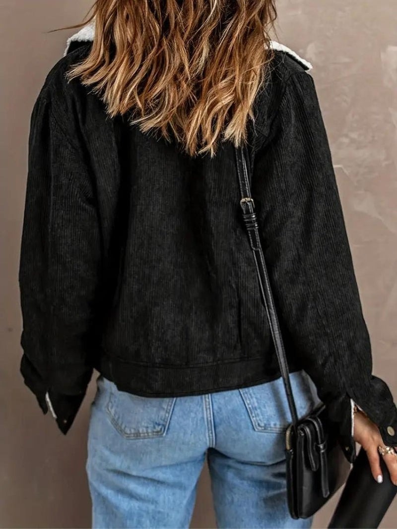 Valerie - Stylische Cordjacke mit Fleecefütterung für die kalte Jahreszeit