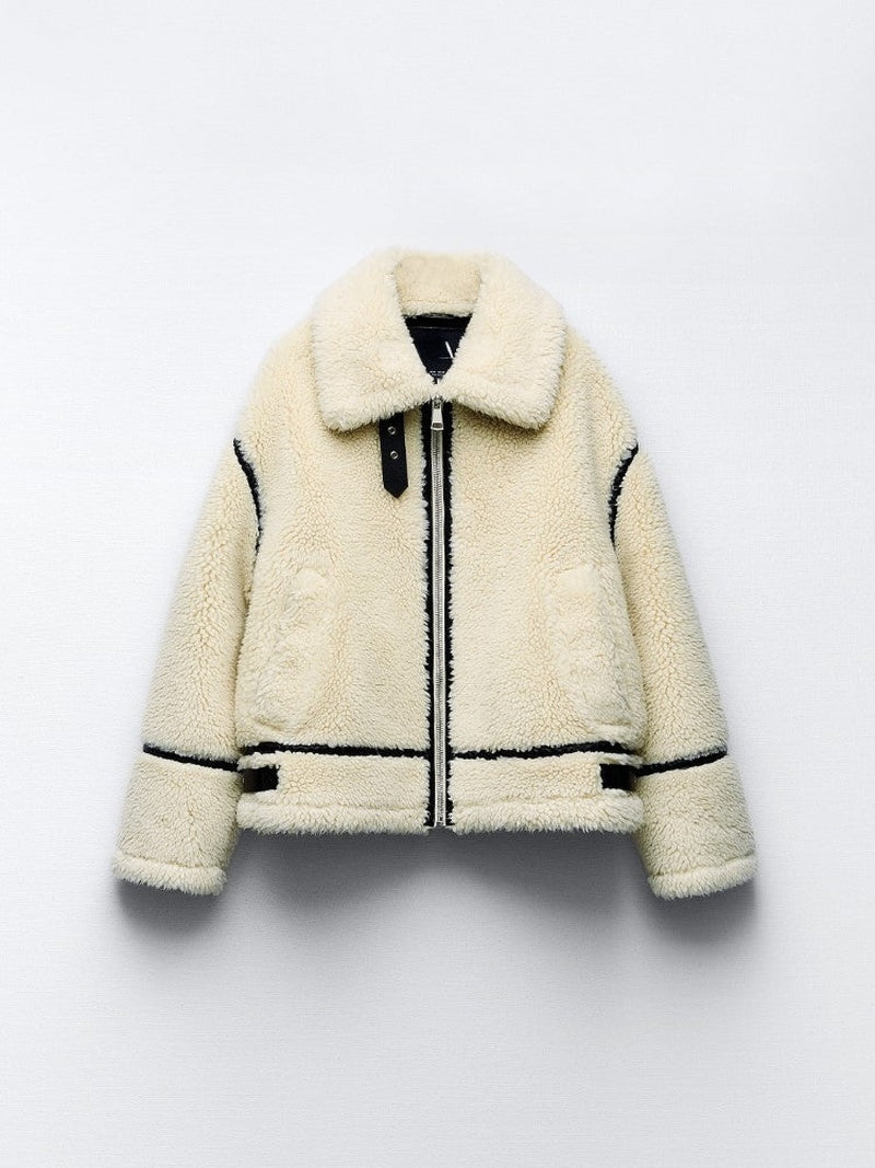 Vanessa - Bequemer und stilvoller Teddy Herbstmantel für Damen