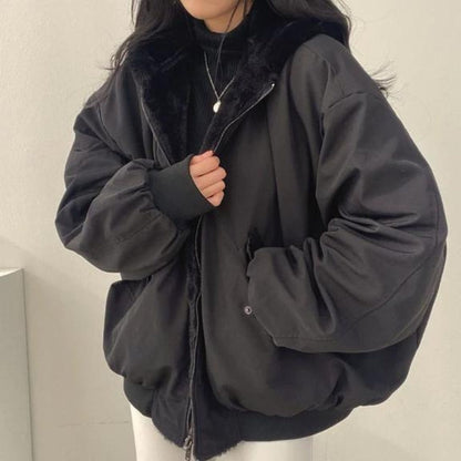 Yvonne - Stilvolle doppelseitige Bomberjacke für Damen im Oversized-Look