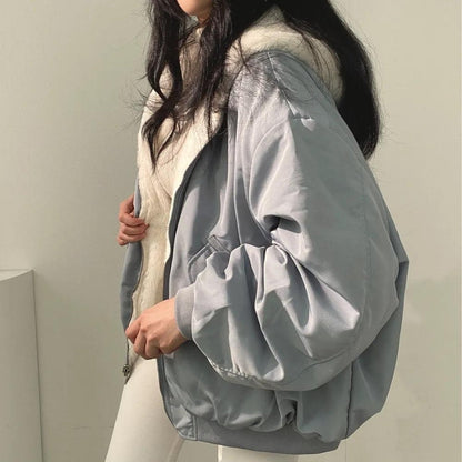 Yvonne - Stilvolle doppelseitige Bomberjacke für Damen im Oversized-Look