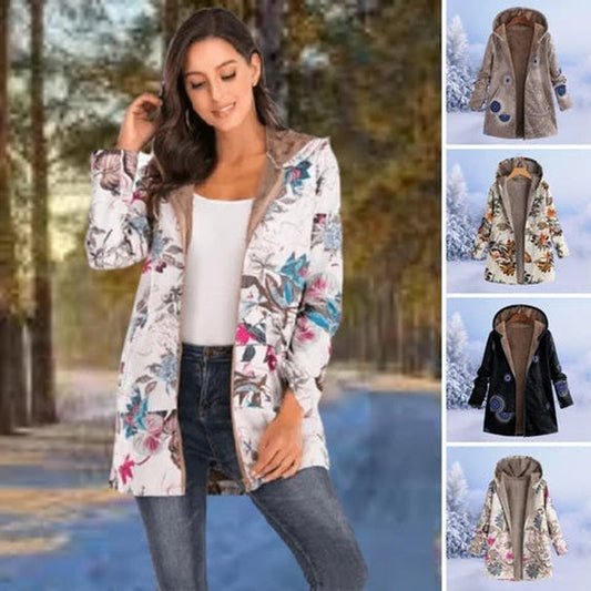 Zoe - Bequeme Kapuzenfleecejacke für kalte Wintertage