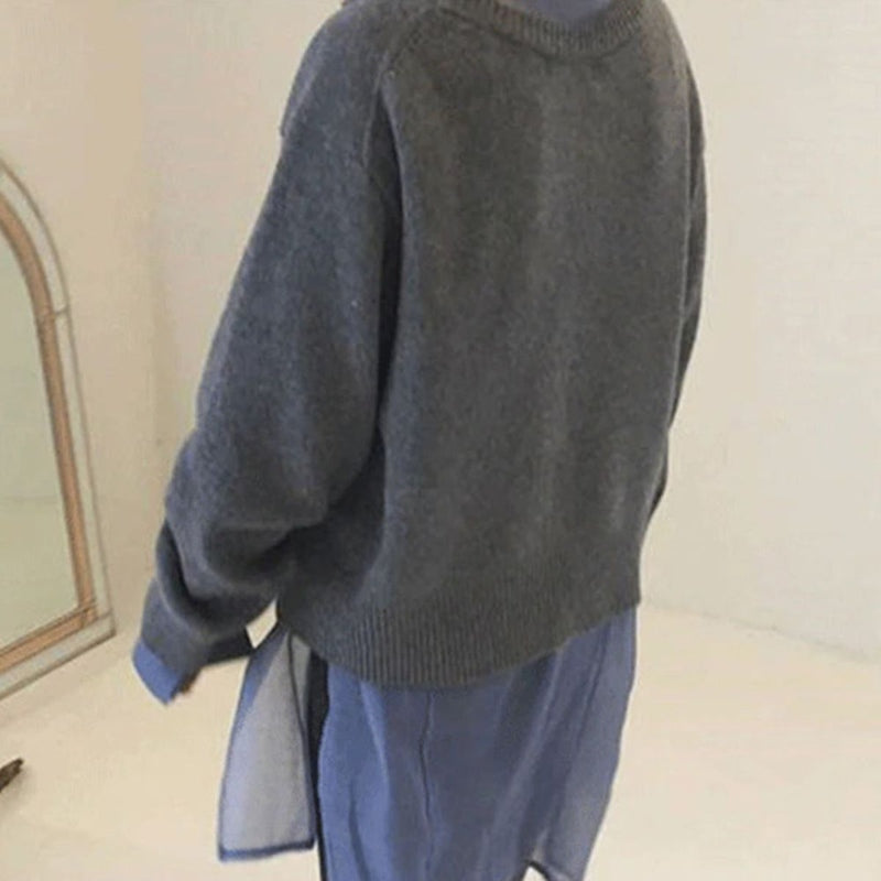 Gabriela - Stilvoller Kaschmir-Wickelcardigan mit asymmetrischer Knopfleiste