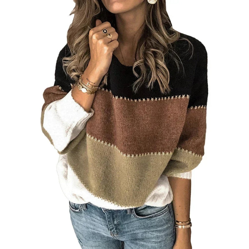 Jasmin - Bunter Strickpullover für stilvolle Frauen