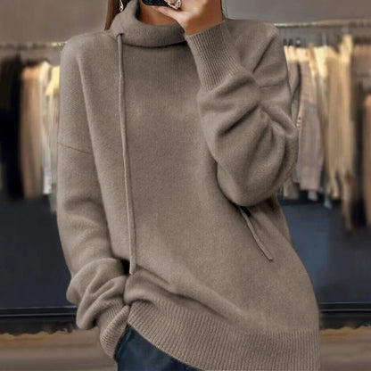 Katja - Modischer Strickpullover mit Stehkragen für Damen
