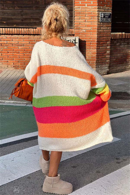 Marta - Farbenfroher Peace Pullover für Freude und Frieden