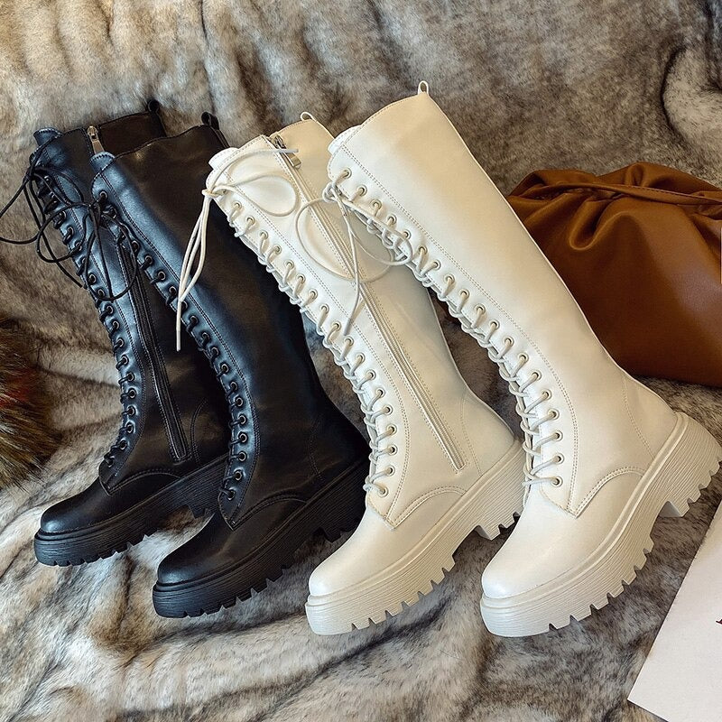 Laura - Bequeme kniehohe Damenstiefel für jeden Tag