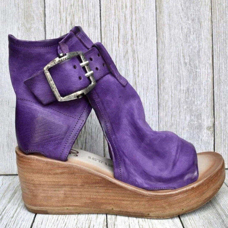 Leonie - Stilvolle Boho-Keilabsatz-Sandalen für Damen