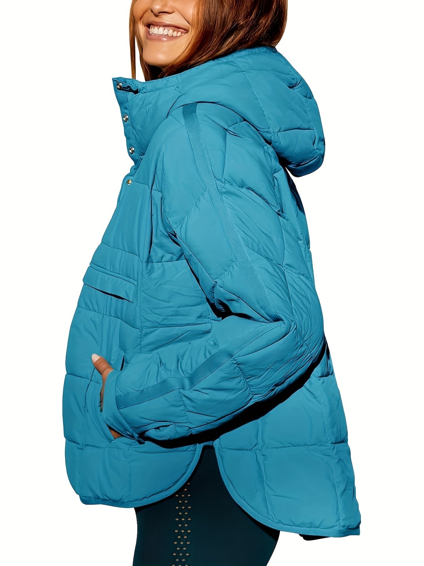 Leyvalis | Solider Kapuzenmantel – Lässige warme Jacke für Damen