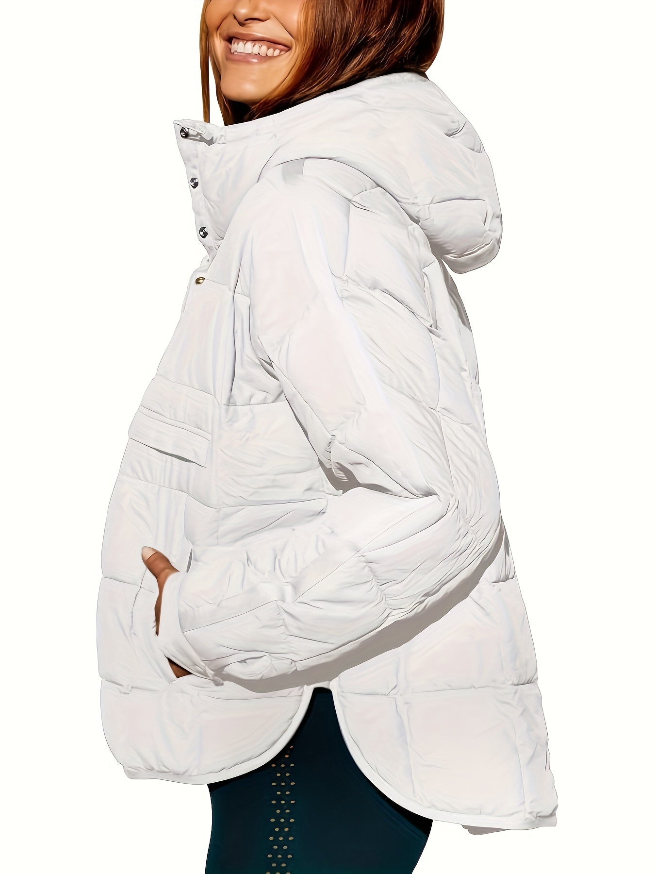 Leyvalis | Solider Kapuzenmantel – Lässige warme Jacke für Damen