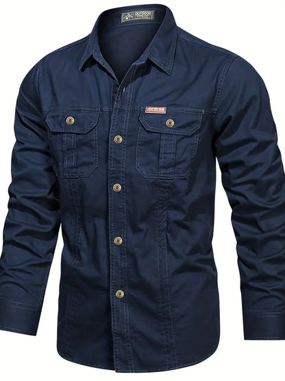 Umberto - Langarmshirt aus Baumwolle für Herren