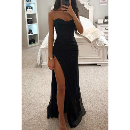Tanya – Lässiges Damenkleid mit Schlitz