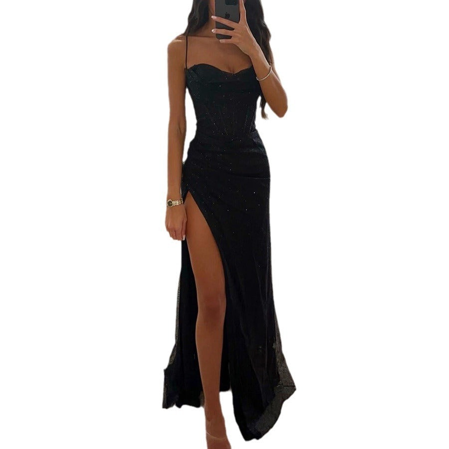 Tanya – Lässiges Damenkleid mit Schlitz