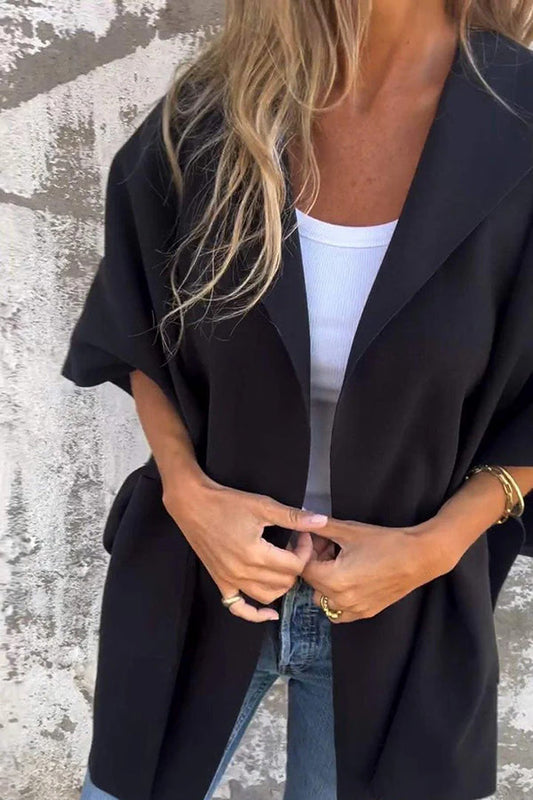 Lasithra | Violette Kapuzen-Cape-Jacke