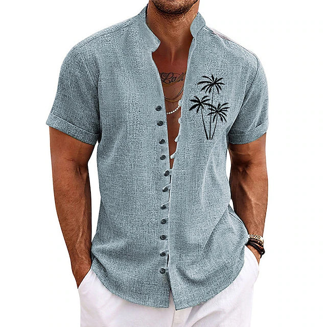 Cooles und stilvolles Palm Tree Sommerhemd für Männer - Arnfried
