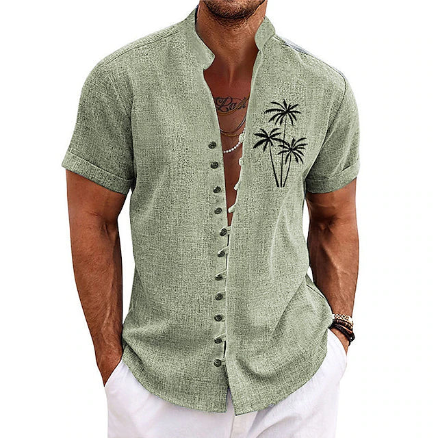 Cooles und stilvolles Palm Tree Sommerhemd für Männer - Arnfried