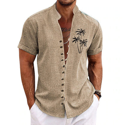 Cooles und stilvolles Palm Tree Sommerhemd für Männer - Arnfried