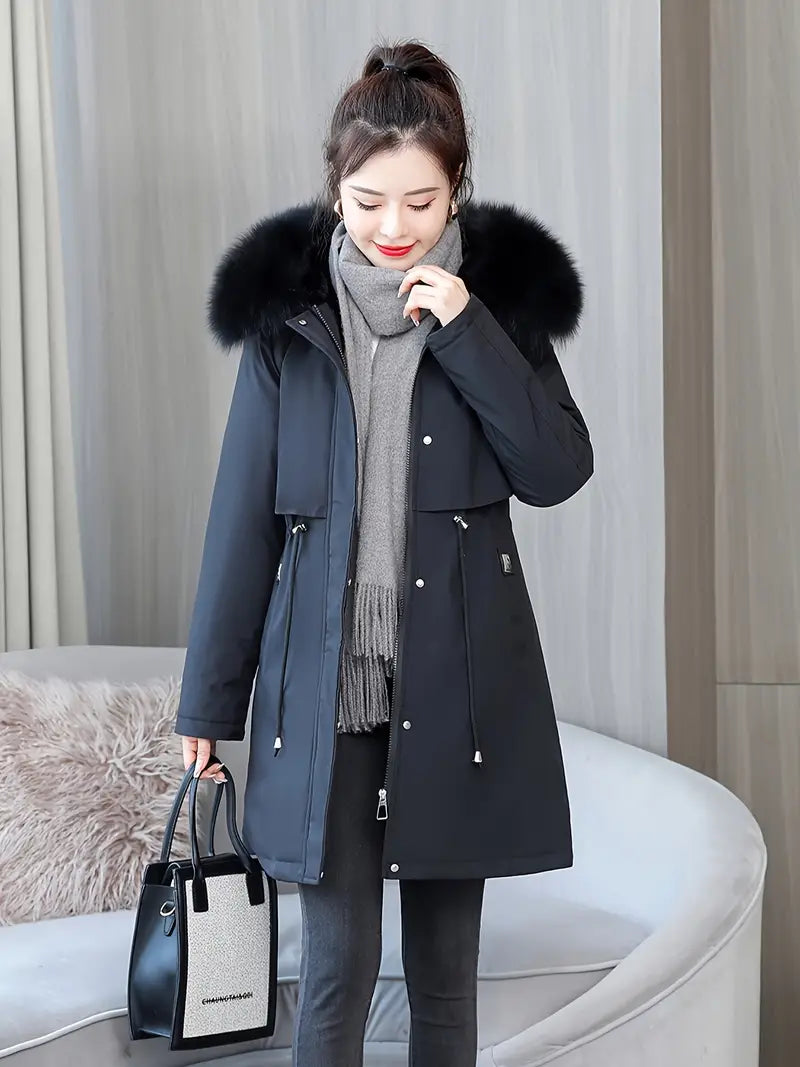 Keylis | Warm & Style – Parka-Jacke mit Kordelzug
