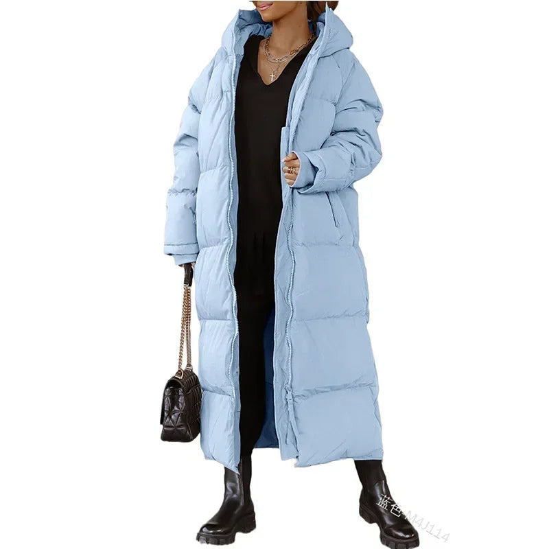 Yathira | lange wattierte winterjacke