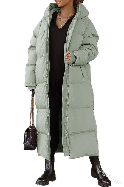 Yathira | lange wattierte winterjacke