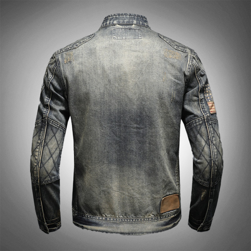 Robuste Denim-Motorradjacke - Fynn