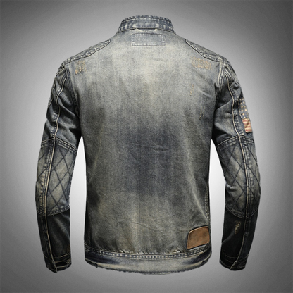 Robuste Denim-Motorradjacke - Fynn