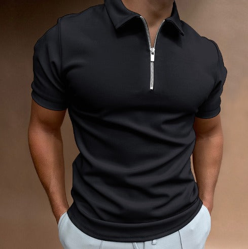 Chris | Poloshirt mit kurzen Ärmeln und Reißverschluss