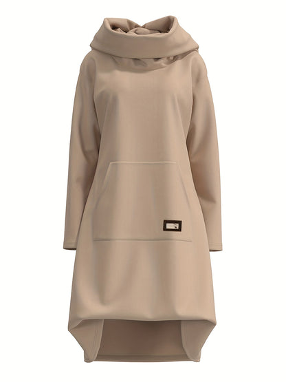 Nele | Lässiges Sweatshirt-Kleid mit Kapuze für Frauen aus weichem, kuscheligem Material