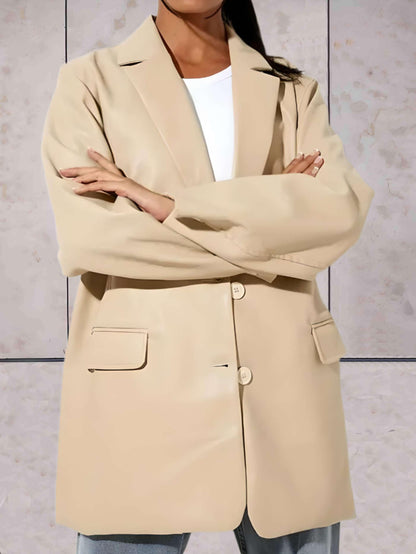 Aloisia - Elegante Damen-Lederjacke mit Reverskragen