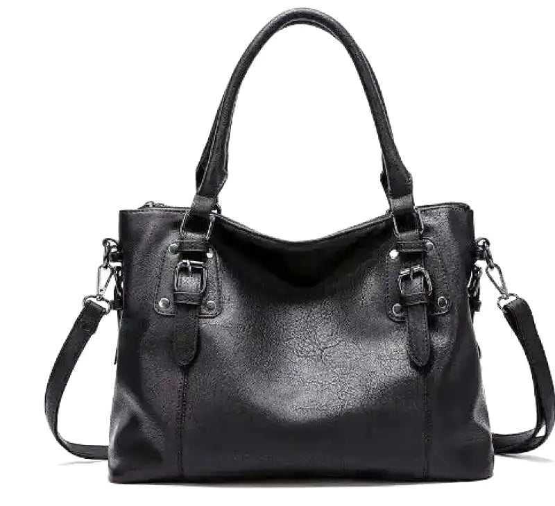 Isabella - Vintage-Handtasche aus weichem Leder mit großem Fassungsvermögen und Schultergurt