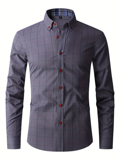 Formales Herren Langarm Sommerhemd - Marnel
