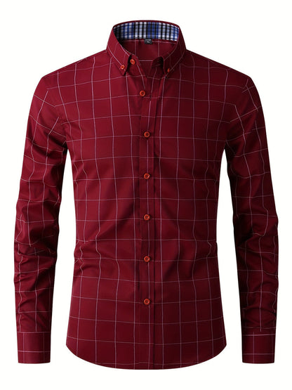 Formales Herren Langarm Sommerhemd - Marnel