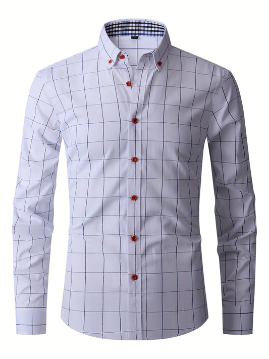 Formales Herren Langarm Sommerhemd - Marnel