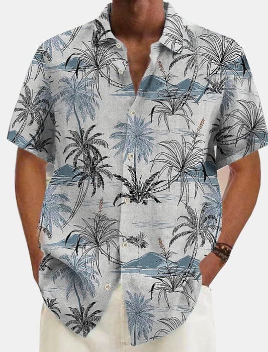 Hawaii-Leinen-Strandhemd für Männer - Laren