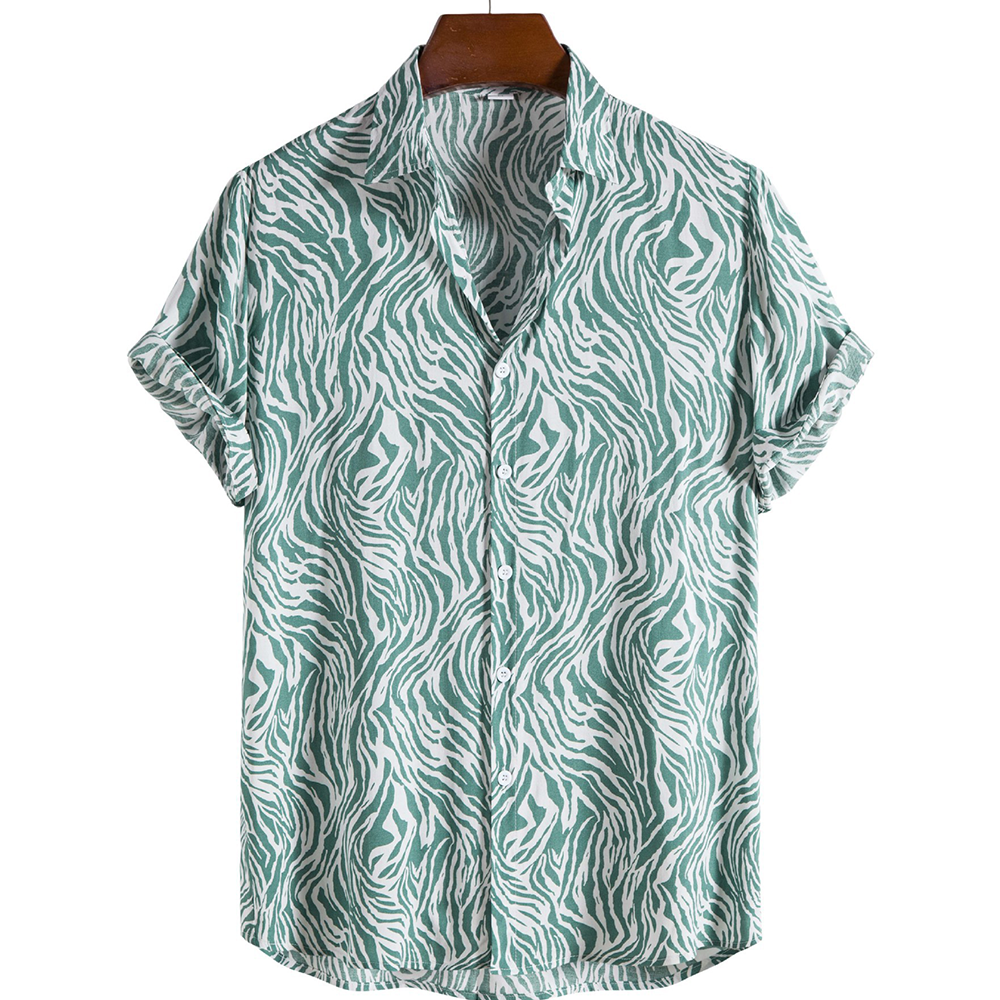 Herren Cooles Tigerdruck Sommerhemd - Arnulfo