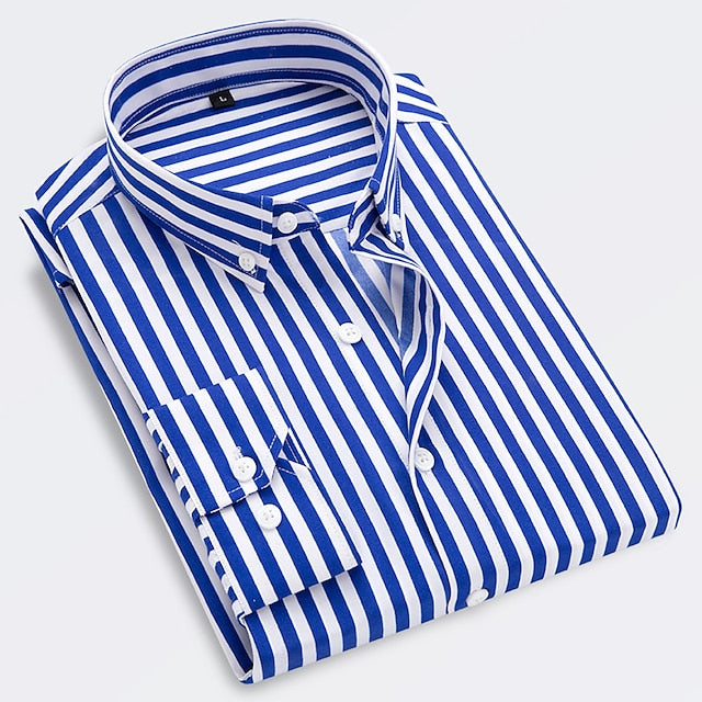 Herren Elegant Gestreiftes Sommerhemd - Maxx