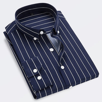 Herren Elegant Gestreiftes Sommerhemd - Maxx